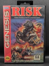 Risk Sega Genesis Original Game Cartridge And Box