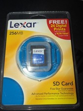 Lexar 256MB SD Card Factory Sealed