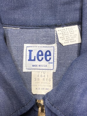 Vintage 1960s 70s Lee 91b jacket 3 pocket DEADSTOCK raw