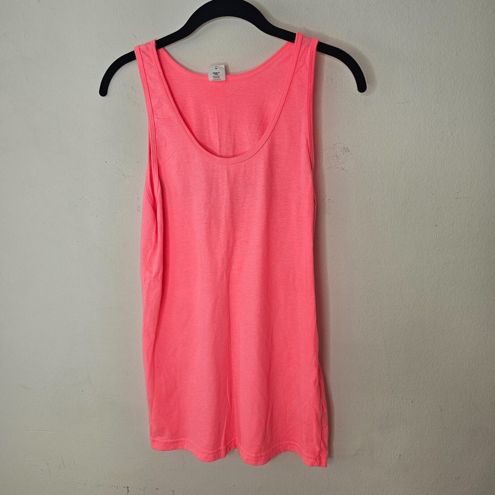 RARE American Apparel Florescent Pink Coachella 2012 Festival Tank Unisex M image 2
