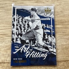 2022 PANINI DIAMOND KINGS THE ART OF HITTING LOU GEHRIG NEW YORK YANKEES
