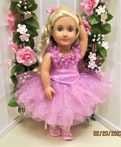 OOAK Handmade Ballet Outfit for 18" Dolls - Am Girl Our Generation Journey Girls