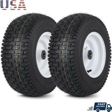 16 Inch 4 Ply Rubber Lawn Tractor Tire Thick Steel Rims High Load Capacity New 16 Inch 4 Ply Rubber Lawn Tractor Tire Thick Steel Rims High Load Capacity New