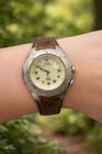 Vtg Timex Expedition Shenmue Womens Alarm Indiglo Analog 36mm Watch 6 3/4"