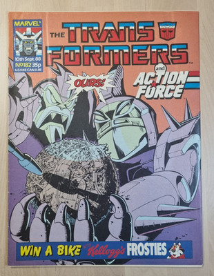 Transformers and Action Force Issue 182 UK September 1988 Marvel Comics Sleeved