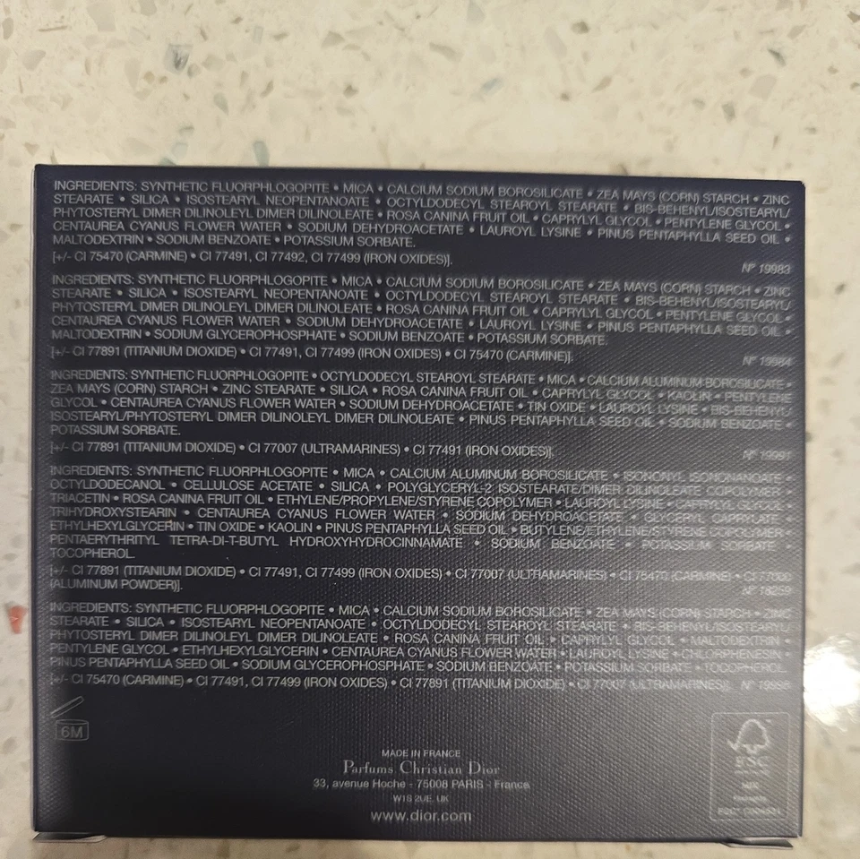 Dior Diorshow 5 Couleurs Eye Shadow Palette 0.24oz/7g New With Box - Image 3 of 4