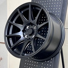 15 Ipw 024 Style Satin Black Wheels 4x114.3 Fit Honda 1991-1996 Prelude S Si Se