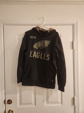 Phila. Eagles Salute to Service Hoodie Black NFL Sideline Pullover 2020 Size M