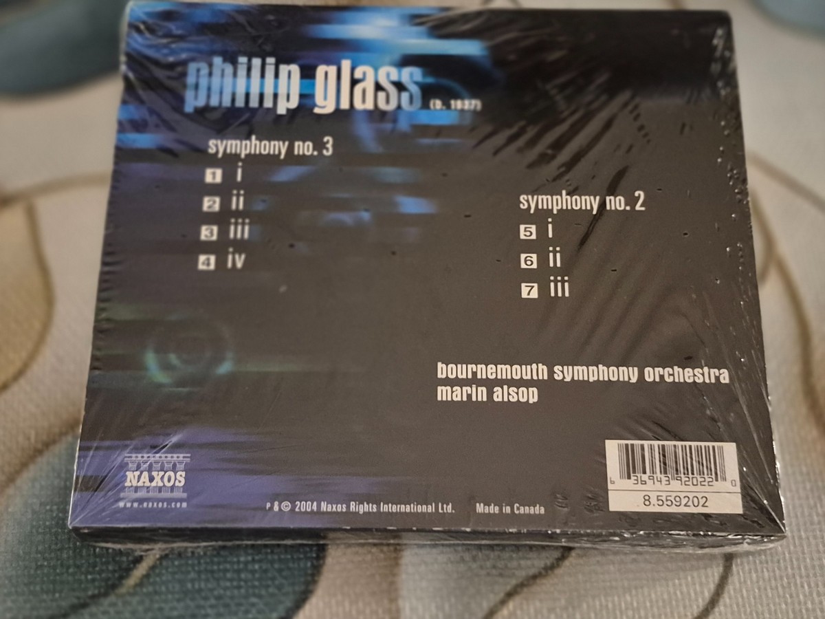 Symphonies 2 & 3 by Glass / Alsop / Bournemouth So (CD, 2004) for