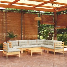 Garten Lounge Set Gartenmöbel Sofa Sitzgruppe 8-tlg. Kiefer Massivholz vidaXL