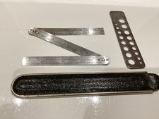 RABONE CHESTERMAN 50R 12 INCH TRIFOLD STEEL RULE + CASE + RAWLPLUG  GAUGE (G1678