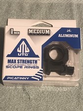UTG Max Strength Twist Lock Scope Rings 1" Medium Picatinny-RG2W1154 NEW