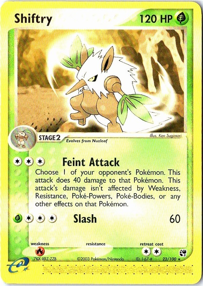 Shiftry 22/100 EX Sandstorm LP