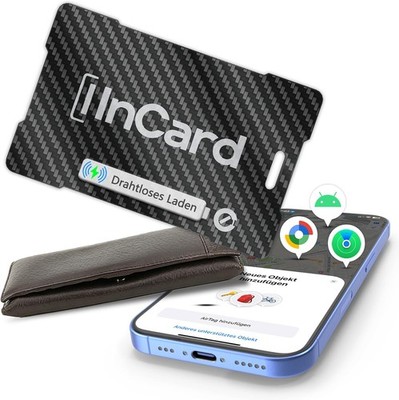 Ultradünn Wallet Tracker (für iOS und Android) IP68 wasserdichte B