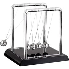 Newtons Cradle Balance Balls,Pendulum Balls with Black Base,Newtons Cradle Pe...