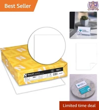 White Index Cardstock 8.5x11 90 lb 300 Sheets Lightweight Bright for Printing