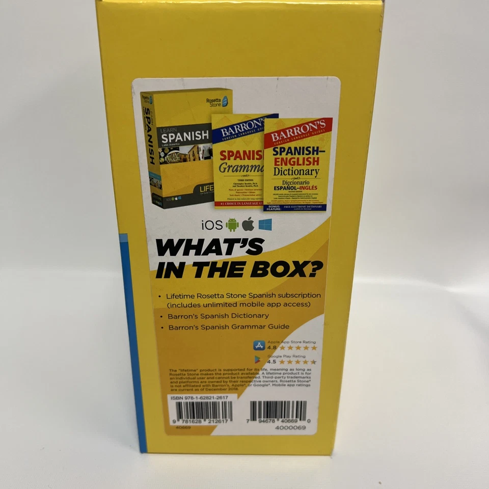 Rosetta Stone Learn Spanish Latin America Lifetime Bonus Pack Sealed - Image 4 of 4