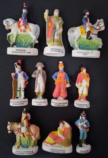 Série complète de 10 fèves mates de Bonaparte à Napoléon 2003 Prime