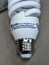 10 pack Luminance CFL 13W Half Full Spiral 900LM E26 Light Bulb L30099