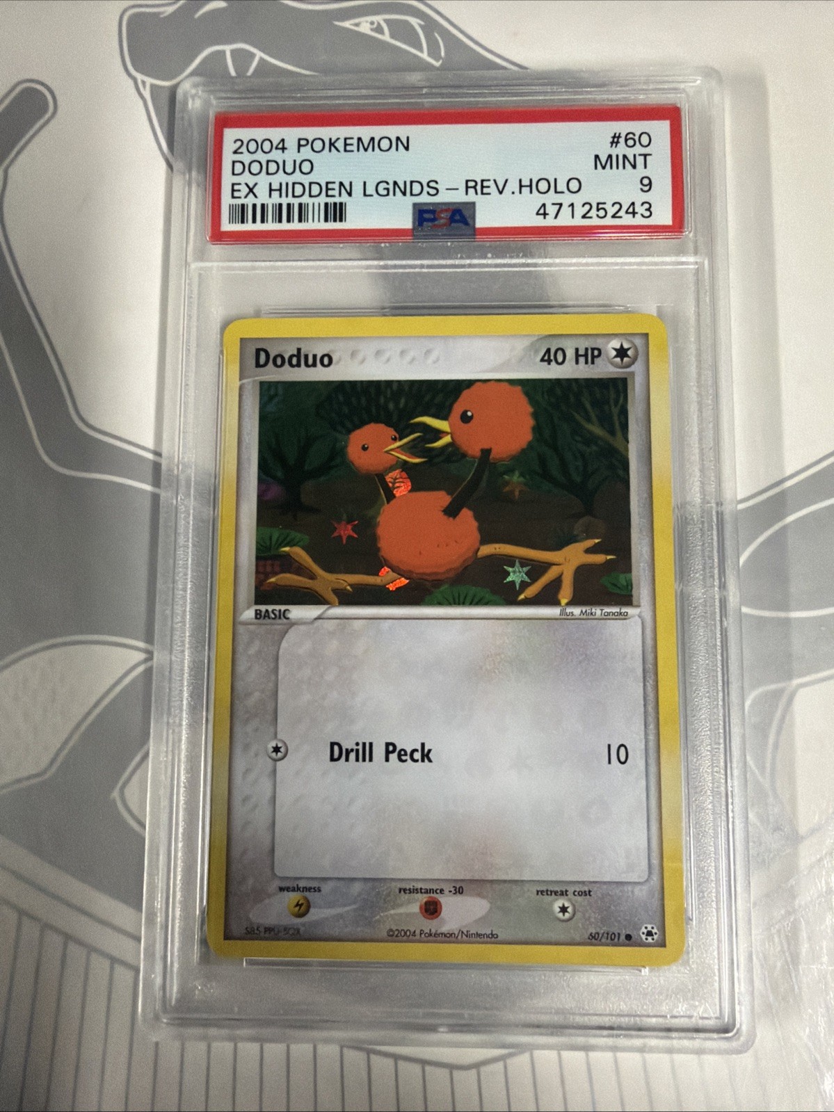 Pokemon Doduo EX Hidden Legends Reverse Holo #60 PSA 9 Mint