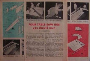4 TABLE SAW JIGS Miter-Taper-Tenon HowTo Build PLANS