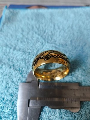 Eichelring ''Herr der Ringe'' Edelstahl vergoldet
