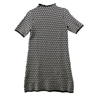 nicole miller black and white dress Nicole Miller Black Shimmer Lace Fitted Dress