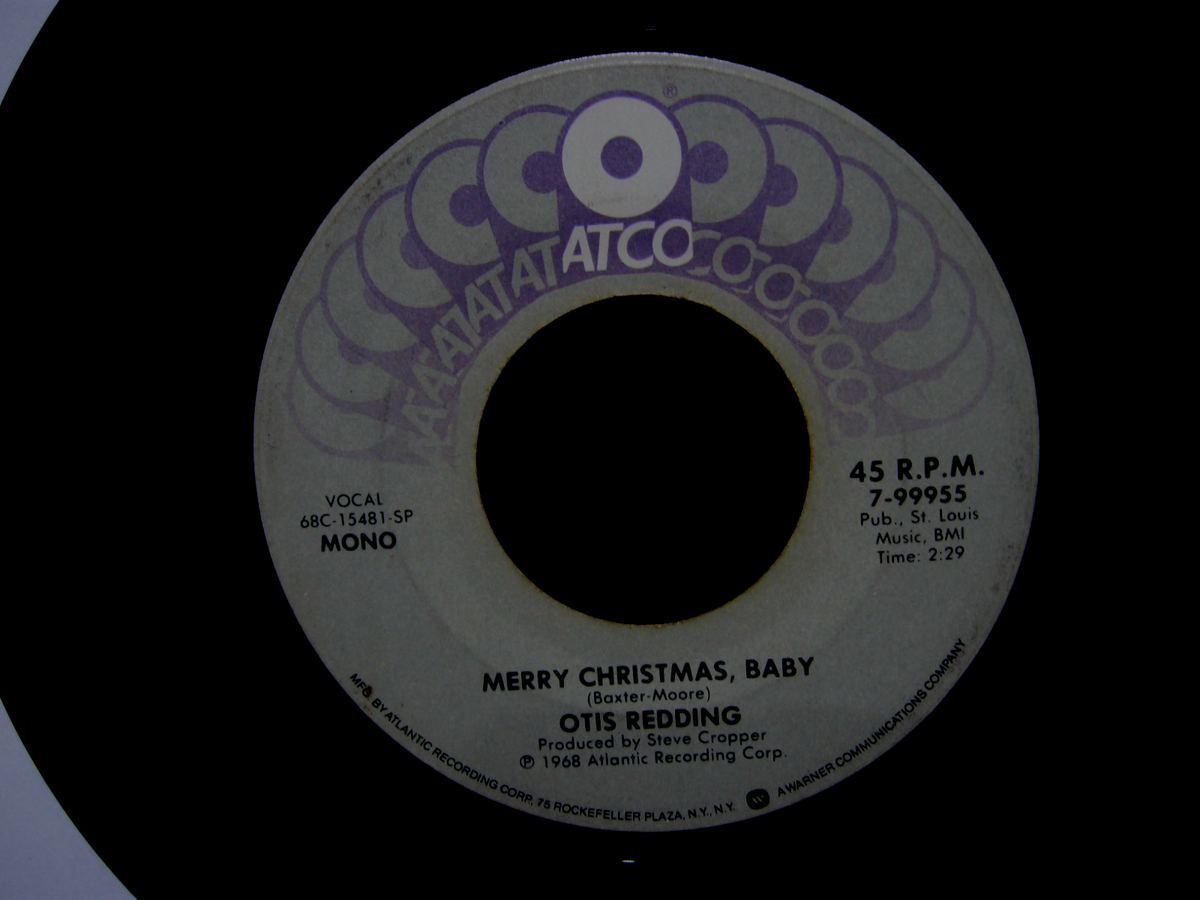 Otis Redding 45 White Christmas / Merry Christmas Baby 1968 ATCO