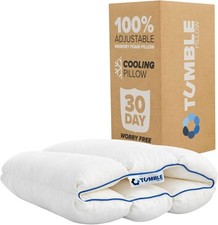 6-Chamber Adjustable Bed Pillow  Back, Side  Stomach Sleepers  Cooling Cov...
