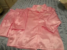 Clothing:  Kathryn Pajama Set Silky Vintage Pink XL