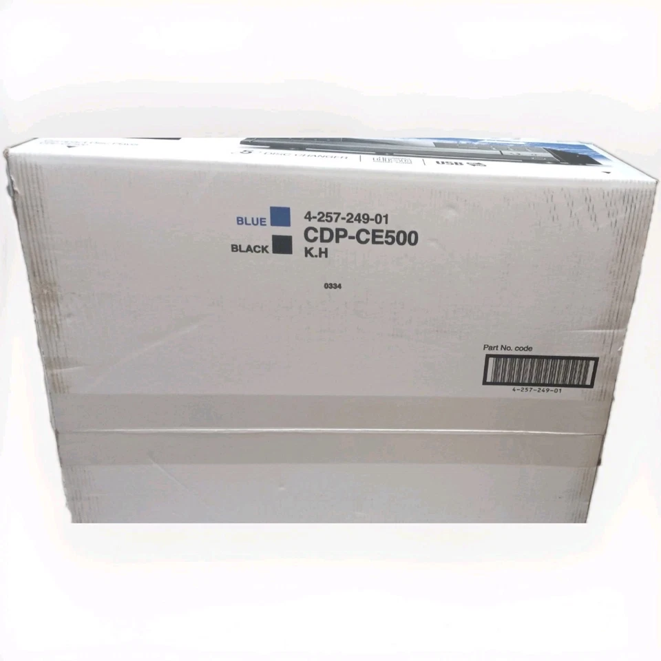 Sony CDP‑CE500 5-Disc CD Changer, factory sealed, never opened. RARE - Image 4 of 4