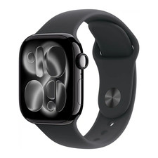 Apple Watch Series 11 42mm GPS Jet Black Case w Sport Band M/L MEQU4LW/A 2025