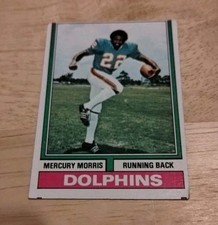 1974 Topps NFL  Card  #170 Mercury Morris