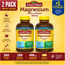 2-Pack Nature Made Extra Strength Magnesium 4...