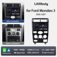 128GB Für Ford Mondeo MK 3 2000-2007 Android14 Autoradio CarPlay GPS Navi BT SWC