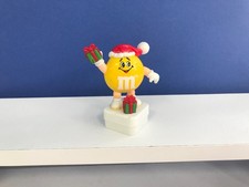 M&M's Candy Topper Figure 1992 YELLOW red and green  presents M&M Candy