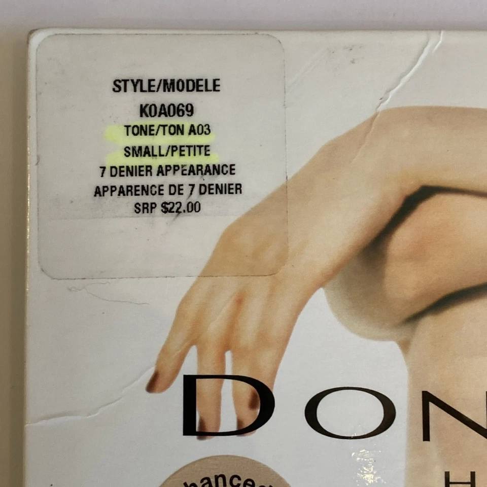 Nuevo Medias Donna Karan The Nudes Toeless Control Tono Superior A03 Pequeño K0A069 Foto 2 de 4