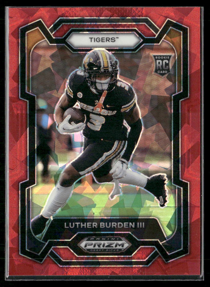 2024 Panini Prizm Draft Picks #198 Luther Burden Red Ice