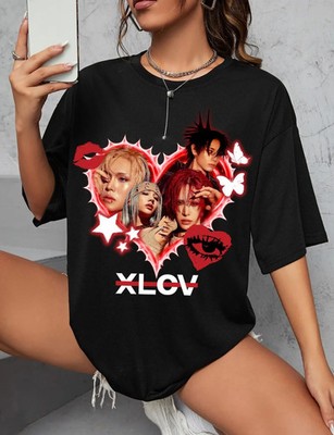 Kpop Style Rookie Idol Group Album Tour T Shirt Retro Fan Tee