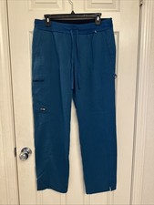 Grey s Anatomy Scrub Pants Spandex Stretch Caribbean Blue Sz Medium Petite