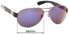 SFx Replacement Sunglass Lenses fits Ray-Ban RB3509 - 66mm Wide