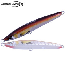 BERTOX Saltwater Handmade Wooden Sinking STICK BAIT 15cm/45g Red Fish