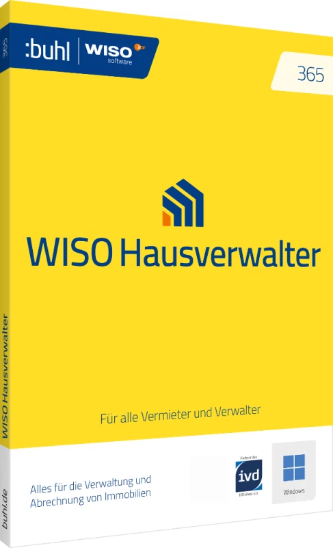 WISO Hausverwalter 365 Plus bis zu 25 Wohneinheiten Immobilie Garantie Download - Bild 1 von 5