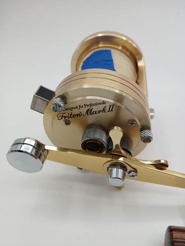 SHIMANO TRITON Mark II Fishing Reel Baitcaster Trolling Boat W BOX Made In Japan - Picture 5 of 20