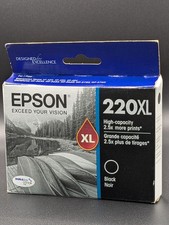 Epson 220XL Black Ink Cartridge High Capacity Genuine EXP 05/2025