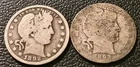 1892,1893 Barber Quarters 90% Silver United States Barber Quarters