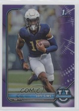 2021-22 Bowman U Chrome Prospects Purple Refractor Jeff Sims #44 0y59