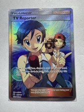 Pokémon TCG TV Reporter 167/168 SM-Celestial Storm Full Art Ultra Rare Holo NM on eBay