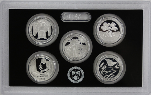 2020 S US Silver Proof Set w/ Box & COA - Picture 6 of 7