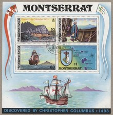 Montserrat 1973 Discovery by Columbus MS, used